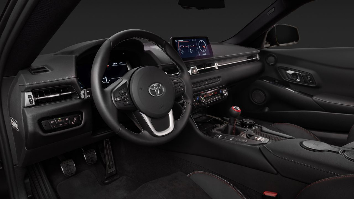 2026 Toyota GR Supra Dashboard and Steering Wheel