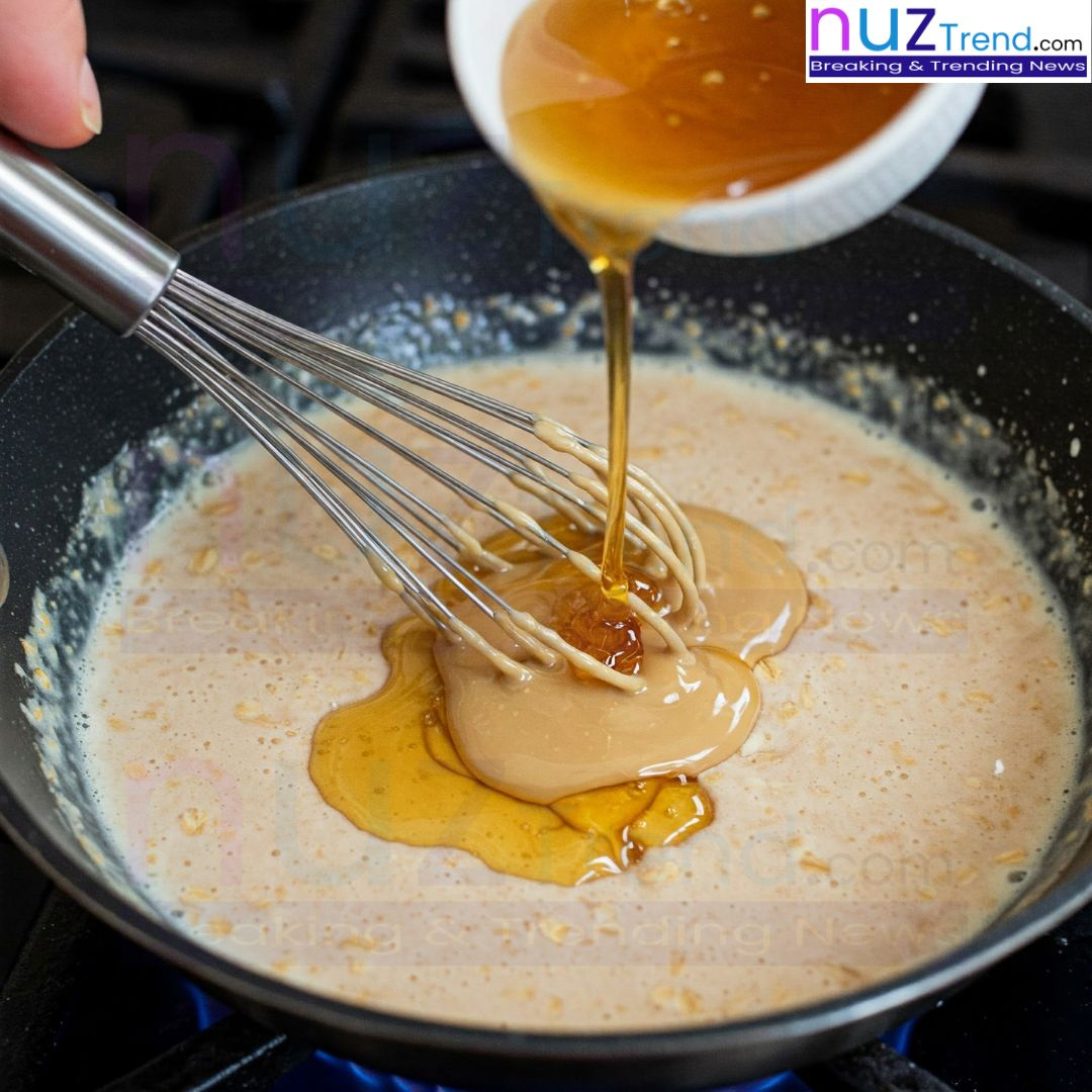 Adding honey or maple syrup for sweetness