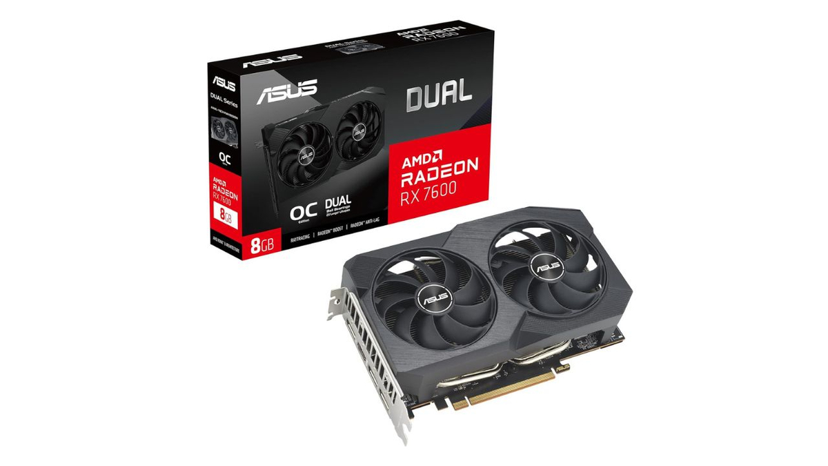 AMD Radeon RX 7600 XT graphics card with high VRAM for 2025 gaming