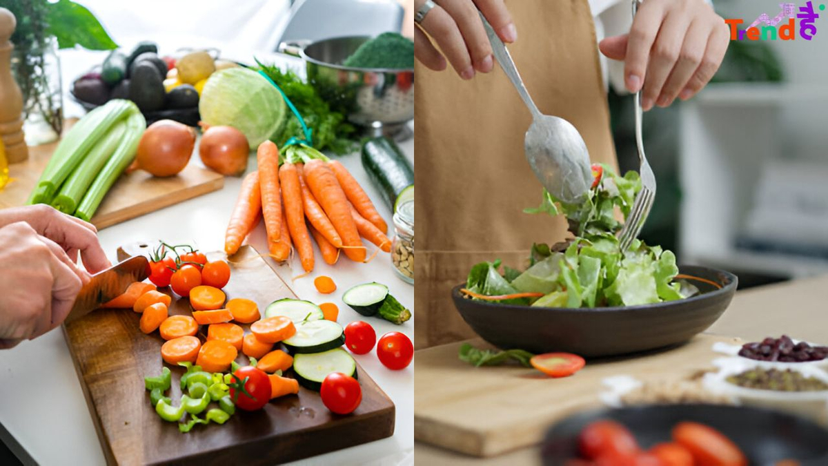 Chopping and Mixing Veggies
