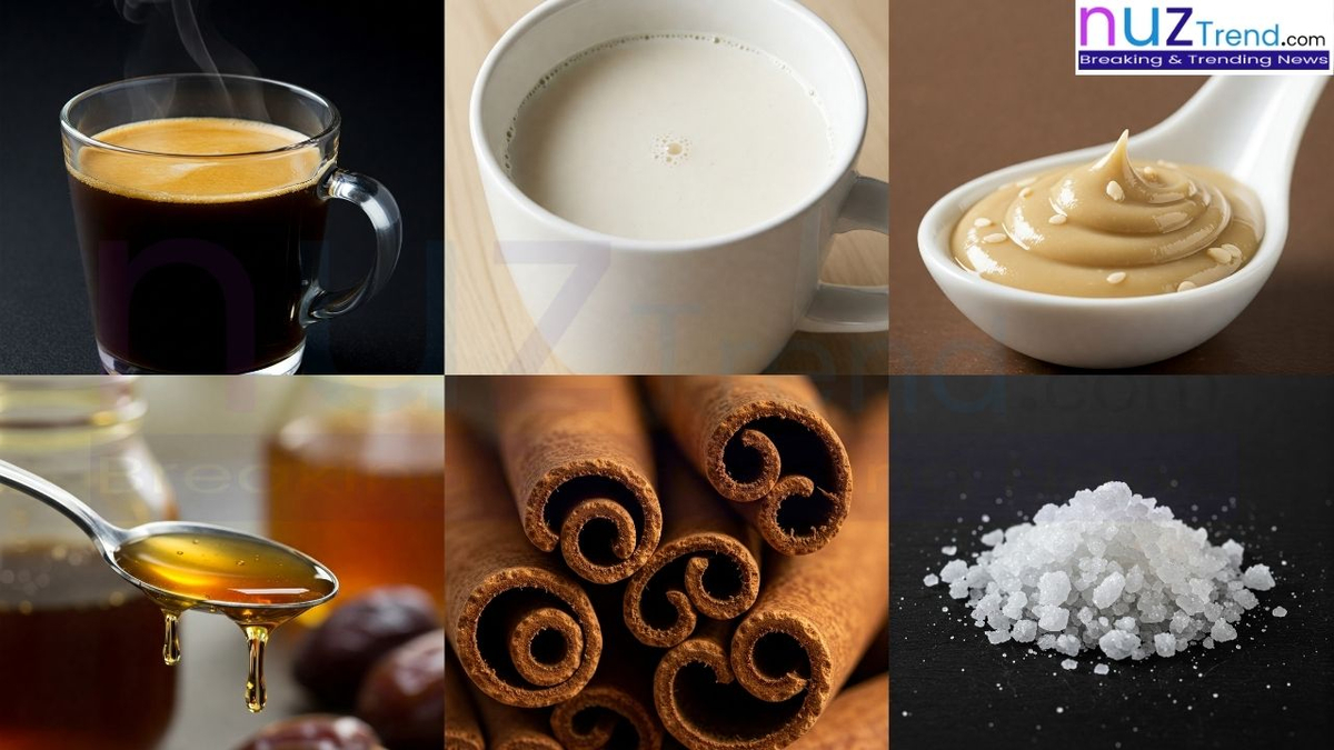 Homemade Tahini Latte Ingredients