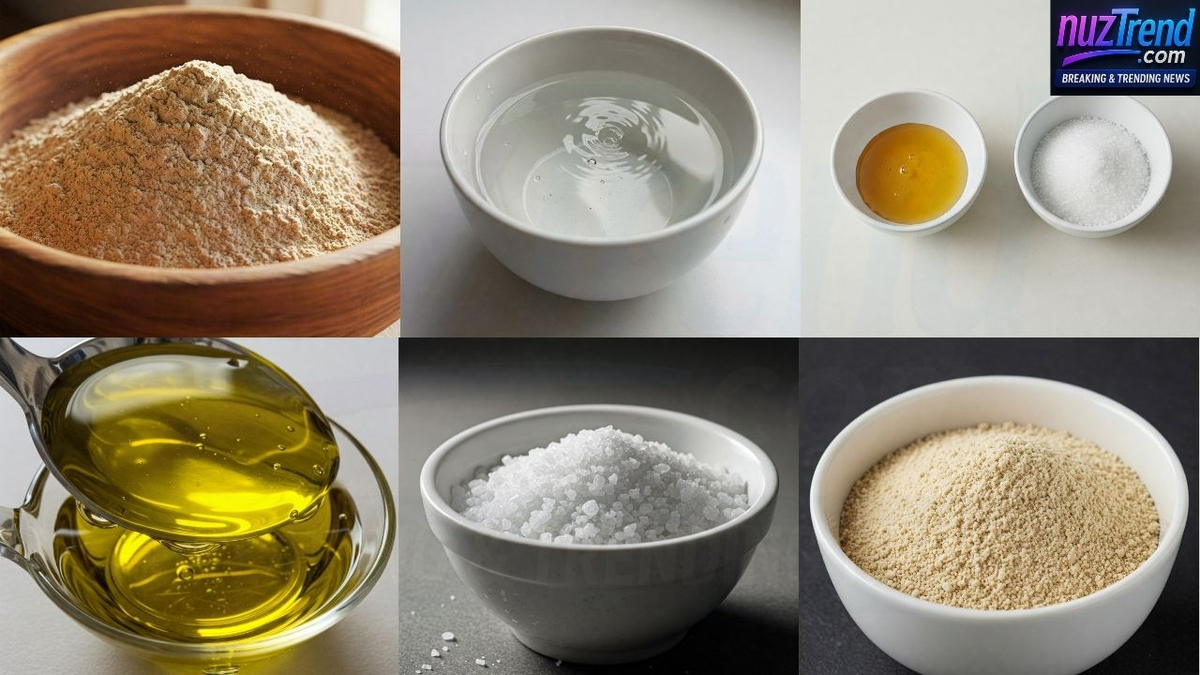Ingredients and process for homemade whole wheat pizza dough