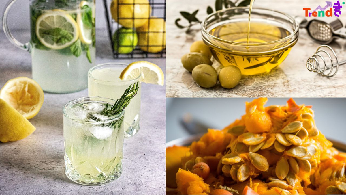 lemon Juice, Olive Oil, Pumpkin Seeds