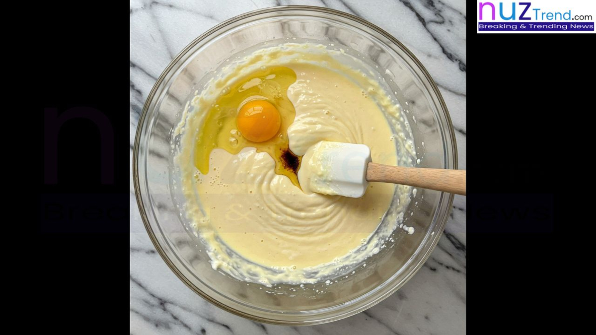 Combining wet ingredients for pancake batter