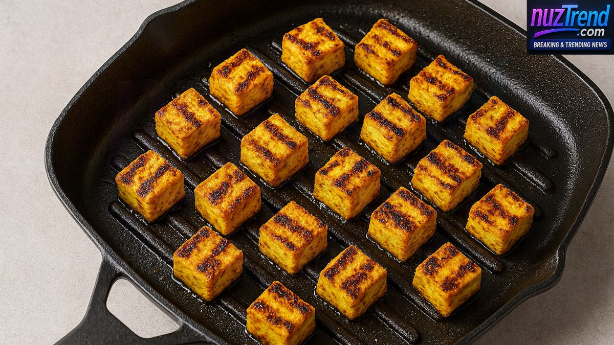 Cooking paneer for shawarma wraps