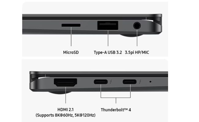 Samsung Galaxy Book 5 Pro Connectivity and Ports
