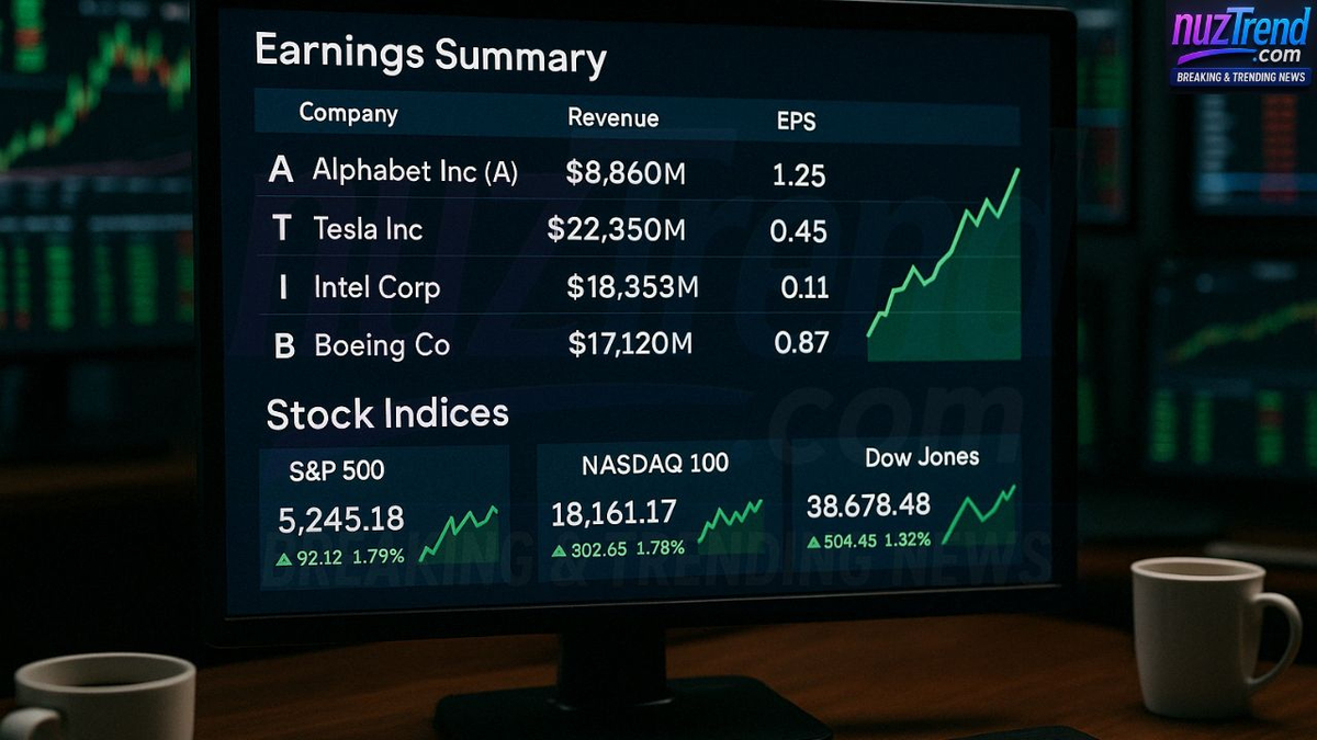 Major Earnings Reports to Watch This Week: Tesla, Alphabet, Boeing, and More